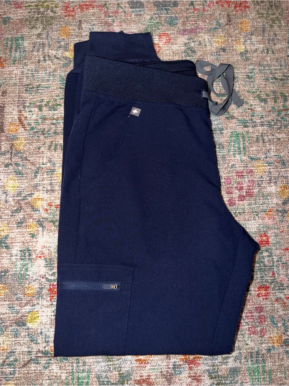 Figs Navy Women's Drawstring Track Pants